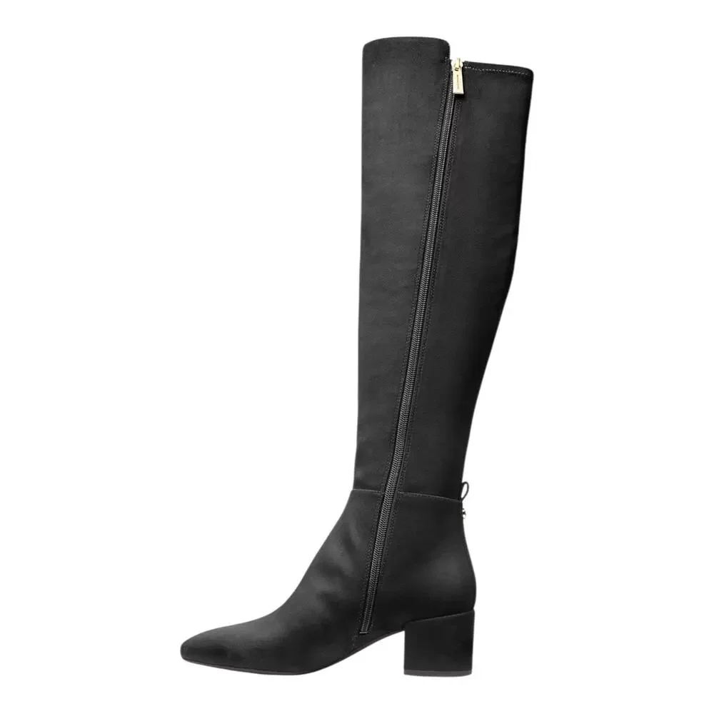 Michael Kors Women's Braden Over The Knee Block Heel Boots Black Size 10